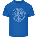Viking Yggdrasil Tree Norse Mythology Thor Kids T-Shirt Childrens Royal Blue