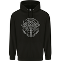 Viking Yggdrasil Tree Norse Mythology Thor Mens 80% Cotton Hoodie Black