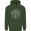 Viking Yggdrasil Tree Norse Mythology Thor Mens 80% Cotton Hoodie Forest Green