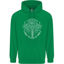 Viking Yggdrasil Tree Norse Mythology Thor Mens 80% Cotton Hoodie Irish Green