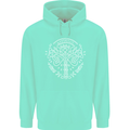 Viking Yggdrasil Tree Norse Mythology Thor Mens 80% Cotton Hoodie Peppermint