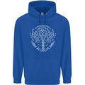 Viking Yggdrasil Tree Norse Mythology Thor Mens 80% Cotton Hoodie Royal Blue