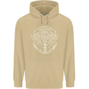 Viking Yggdrasil Tree Norse Mythology Thor Mens 80% Cotton Hoodie Sand