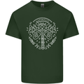 Viking Yggdrasil Tree Norse Mythology Thor Mens Cotton T-Shirt Tee Top Forest Green