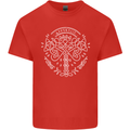 Viking Yggdrasil Tree Norse Mythology Thor Mens Cotton T-Shirt Tee Top Red