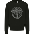 Viking Yggdrasil Tree Norse Mythology Thor Mens Sweatshirt Jumper Black