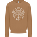 Viking Yggdrasil Tree Norse Mythology Thor Mens Sweatshirt Jumper Caramel Latte