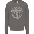 Viking Yggdrasil Tree Norse Mythology Thor Mens Sweatshirt Jumper Charcoal