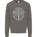 Viking Yggdrasil Tree Norse Mythology Thor Mens Sweatshirt Jumper Charcoal