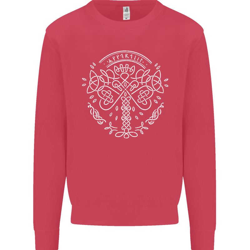 Viking Yggdrasil Tree Norse Mythology Thor Mens Sweatshirt Jumper Heliconia