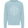 Viking Yggdrasil Tree Norse Mythology Thor Mens Sweatshirt Jumper Light Blue