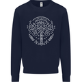 Viking Yggdrasil Tree Norse Mythology Thor Mens Sweatshirt Jumper Navy Blue