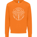 Viking Yggdrasil Tree Norse Mythology Thor Mens Sweatshirt Jumper Orange