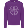Viking Yggdrasil Tree Norse Mythology Thor Mens Sweatshirt Jumper Purple