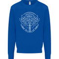 Viking Yggdrasil Tree Norse Mythology Thor Mens Sweatshirt Jumper Royal Blue