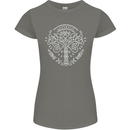 Viking Yggdrasil Tree Norse Mythology Thor Womens Petite Cut T-Shirt Charcoal