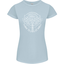 Viking Yggdrasil Tree Norse Mythology Thor Womens Petite Cut T-Shirt Light Blue