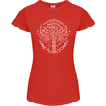 Viking Yggdrasil Tree Norse Mythology Thor Womens Petite Cut T-Shirt Red