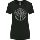 Viking Yggdrasil Tree Norse Mythology Thor Womens Wider Cut T-Shirt Black