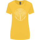 Viking Yggdrasil Tree Norse Mythology Thor Womens Wider Cut T-Shirt Yellow