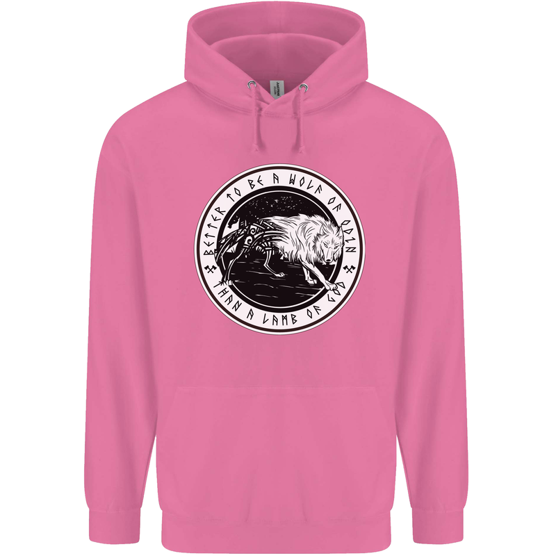 Viking a Wolf of Odin Than a Lamb of God Childrens Kids Hoodie Azalea