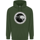 Viking a Wolf of Odin Than a Lamb of God Childrens Kids Hoodie Forest Green