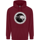 Viking a Wolf of Odin Than a Lamb of God Childrens Kids Hoodie Maroon
