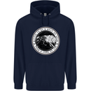 Viking a Wolf of Odin Than a Lamb of God Childrens Kids Hoodie Navy Blue