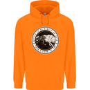 Viking a Wolf of Odin Than a Lamb of God Childrens Kids Hoodie Orange