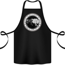 Viking a Wolf of Odin Than a Lamb of God Cotton Apron 100% Organic Black