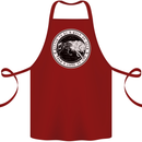 Viking a Wolf of Odin Than a Lamb of God Cotton Apron 100% Organic Maroon