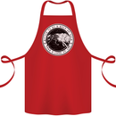 Viking a Wolf of Odin Than a Lamb of God Cotton Apron 100% Organic Red