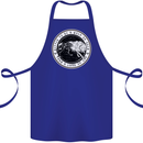 Viking a Wolf of Odin Than a Lamb of God Cotton Apron 100% Organic Royal Blue