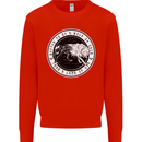 Viking a Wolf of Odin Than a Lamb of God Kids Sweatshirt Jumper Bright Red