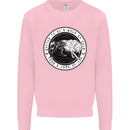 Viking a Wolf of Odin Than a Lamb of God Kids Sweatshirt Jumper Light Pink