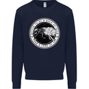 Viking a Wolf of Odin Than a Lamb of God Kids Sweatshirt Jumper Navy Blue