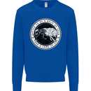 Viking a Wolf of Odin Than a Lamb of God Kids Sweatshirt Jumper Royal Blue