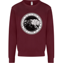Viking a Wolf of Odin Than a Lamb of God Mens Sweatshirt Jumper Maroon