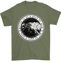 Viking a Wolf of Odin Than a Lamb of God Mens T-Shirt Cotton Gildan Military Green