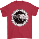 Viking a Wolf of Odin Than a Lamb of God Mens T-Shirt Cotton Gildan Red