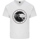 Viking a Wolf of Odin Than a Lamb of God Mens V-Neck Cotton T-Shirt White