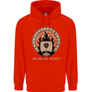 Vikings Valhalla Awaits Valknut Symbol Odin Childrens Kids Hoodie Bright Red