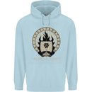 Vikings Valhalla Awaits Valknut Symbol Odin Childrens Kids Hoodie Light Blue