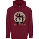 Vikings Valhalla Awaits Valknut Symbol Odin Childrens Kids Hoodie Maroon