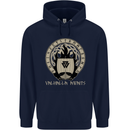 Vikings Valhalla Awaits Valknut Symbol Odin Childrens Kids Hoodie Navy Blue
