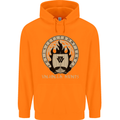 Vikings Valhalla Awaits Valknut Symbol Odin Childrens Kids Hoodie Orange