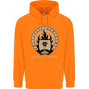 Vikings Valhalla Awaits Valknut Symbol Odin Childrens Kids Hoodie Orange