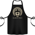 Vikings Valhalla Awaits Valknut Symbol Odin Cotton Apron 100% Organic Black