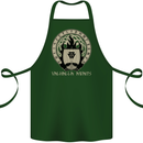 Vikings Valhalla Awaits Valknut Symbol Odin Cotton Apron 100% Organic Forest Green