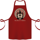 Vikings Valhalla Awaits Valknut Symbol Odin Cotton Apron 100% Organic Maroon